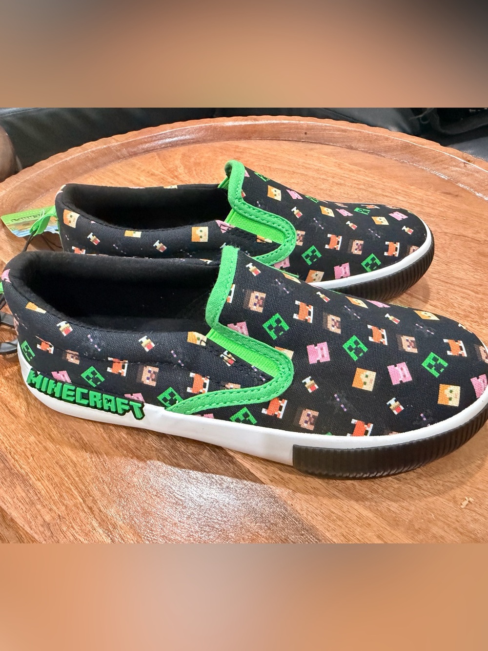 Minecraft Little & Big Kids Slip-On Sneakers size 1